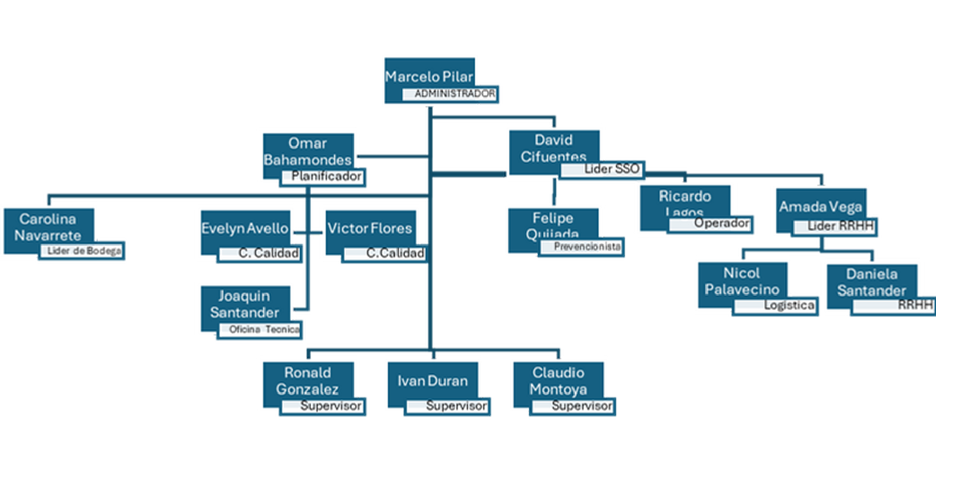 Organigrama completo MAQUISANT